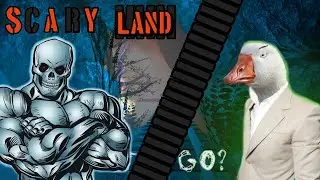 СКЕЛЕТ УСТРОИЛ ЗАРУБУ С ГУСЁМ ( Scary Land ( ПОЛНОЕ ПРОХОЖДЕНИЕ )