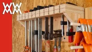Woodworking clamp storage and organization