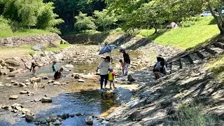 登立公園、浅瀬の清流は小さな子供の水遊びにピッタリ！東広島・穴場スポット