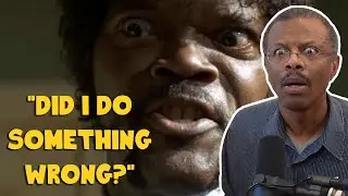 Phil LaMarr gets scared by Samuel  L. Jackson in Pulp Fiction