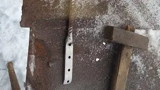 Самодельная пешня для рыбалки
