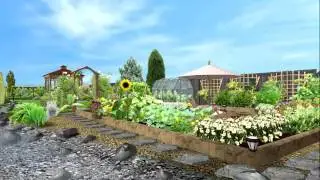 Плодовый сад в Landscape Architect 3D Pro. Проект ландшафта.