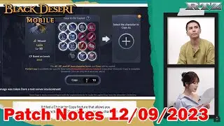 PATCH NOTES 12 SEPTEMBER 2023 - Black Desert Mobile Indonesia