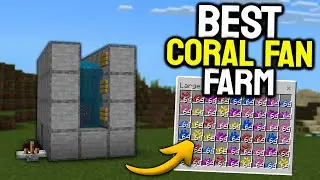 Best Coral Fan Farm in Minecraft Bedrock 1.21