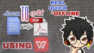 CONVERTING .DOCX INTO .PDF USING WPS | TongsKnew