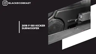 2018 F-150 Kicker Hideaway Subwoofer Install