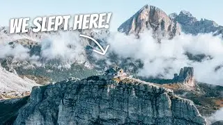 WE SLEPT ON TOP OF A MOUNTAIN IN ITALY! | 🇮🇹 Rifugio Nuvolau - Dolomites, Italy