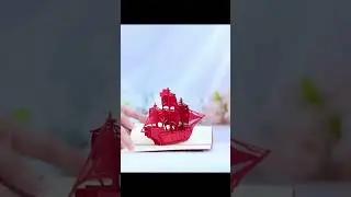 3d sailing boat greeting cards pop up cards for birthday Mother’s Day Father’s Day