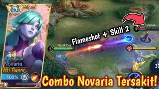 TIPS & TRIK MAIN NOVARIA BIAR DAMAGE SAKIT! AUTO AIM ANTI MISS! BUILD NOVARIA TERSAKIT 2023 - MLBB