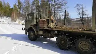 Камаз 4310 (Весенний Зимник) Часть 1-День сурка