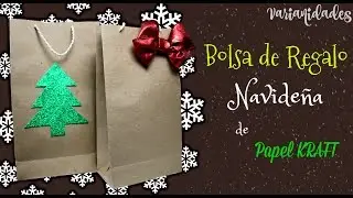 BOLSA de REGALO 🎁 con PAPEL KRAFT / FÁCIL, ECONÓMICO Y ORIGINAL // Varianidades :D