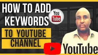 add keywords to youtube channel