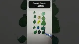 Creating  Green Colors with Micro-Mark Basic Color Acrylic Paint Set!