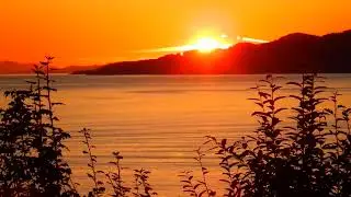 Point Grey UBC Sunset over Sunshine Coast and Bowen Island - DSCF4477