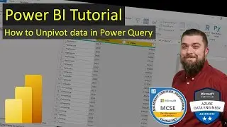 Power BI Tutorial - How to Unpivot data in Power Query