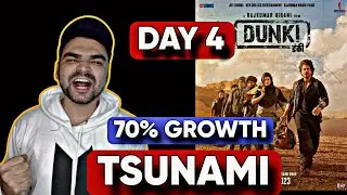 DUNKI DAY 4 BOX OFFICE COLLECTION | RAMPAGE | DUNKI DAY 4 ADVANCE BOOKING