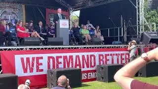 Mick Lynch Speech Durham Miners Gala 2022