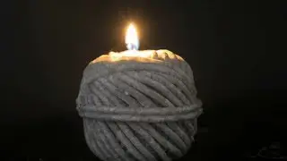 Burning Candle time lapse