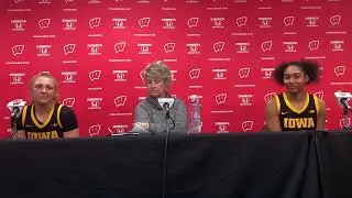 Iowa Women’s Basketball Wisconsin Postgame (12/10)