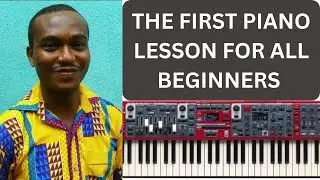 THE FIRST PIANO LESSON FOR BEGINNERS! Learn how to play a piano/a keyboard fast