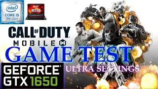 CALL OF DUTY MOBILE  GAME TEST ACER NITRO 5 GEFORCE GTX 1650 8GB RAM 512 SSD USING GAMELOOP EMULATOR