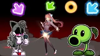 FNF Character Test - Gameplay vs Playground - Bloom Vs Monika Vs Sonic