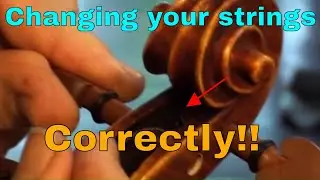 How to change a violin string-  and doing it the right way so the string lasts longer