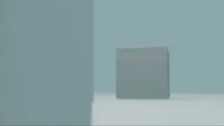 Advertising the default cube in blender for no reason
