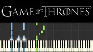 Game of Thrones - Main Theme (Piano Tutorial + sheets)