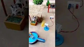 ran a fan for the cow's air. science mini project 