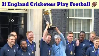 🤣 If Cricketers Play Football / England Cricket team header challenge