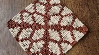 Kilim Desenli Tığisi Moazik Deseni. Battaniye,hırka,Yatak örtüsü & Crochet