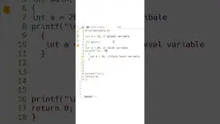 #33 Learn C Programming : extern storage class #shorts #cprogramming 🖳