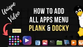 Add All Applications Menu Icon to Plank Dock or Docky | Linux