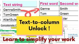 How to use Text to Column to Excel | Seperate texts and Numbers in Excel  | Excel Tricks