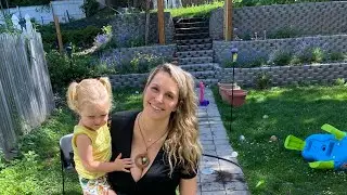 Big backyard fruit&veg garden tour + a cute newborn Suburban Homestead