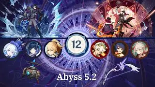 Wriothesley c0r1 freeze | Lyney c3r0 mono pyro : Abyss 5.2