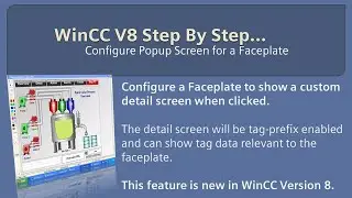 WinCC v8.0 Step By Step 26:  New Faceplate PopUp Feature 🆕  