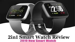 2019 version H4 2in1 Smart Watch Review for Men&Women Touch Screen Waterproof Sports Watch