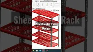 Sheet Metal Rack Design In Solidworks 2023| 
