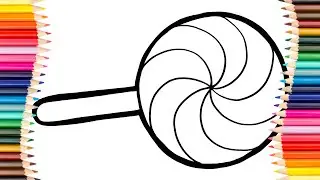 Lollipop Drawing for Kids