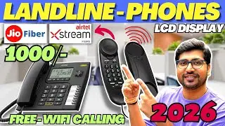Best Landline Phone for Jio Fiber/Airtel Broadband/BSNL Fiber⚡Best Landline Phones 2026