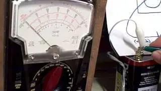 Current transformer polarity check using a battery and meter