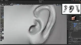 Blender  Sculpture (Self Traning)05//Ears