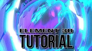 Cybernetic Sphere with the Element 3d plugin in After Effects