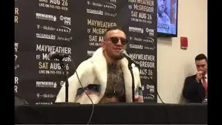 Conor McGregor New York Media Scrum Discusses Press Conference Comments & More