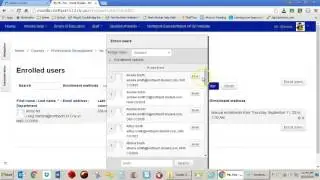 MOODLE - how to manually enroll students
