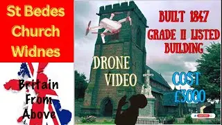 Drone Flight over the Stunning St Bede’s Church Widnes-Grade II Listed-#dronevideo #church #djimini