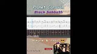 Best part of Black Sabbath-Planet Caravan [ Guitar Fingerstyle Tabs | Shorts ]