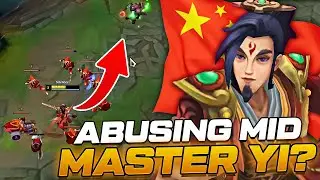ABUSING CHINESE MASTER YI MIDLANE STRATEGY? | Silencee